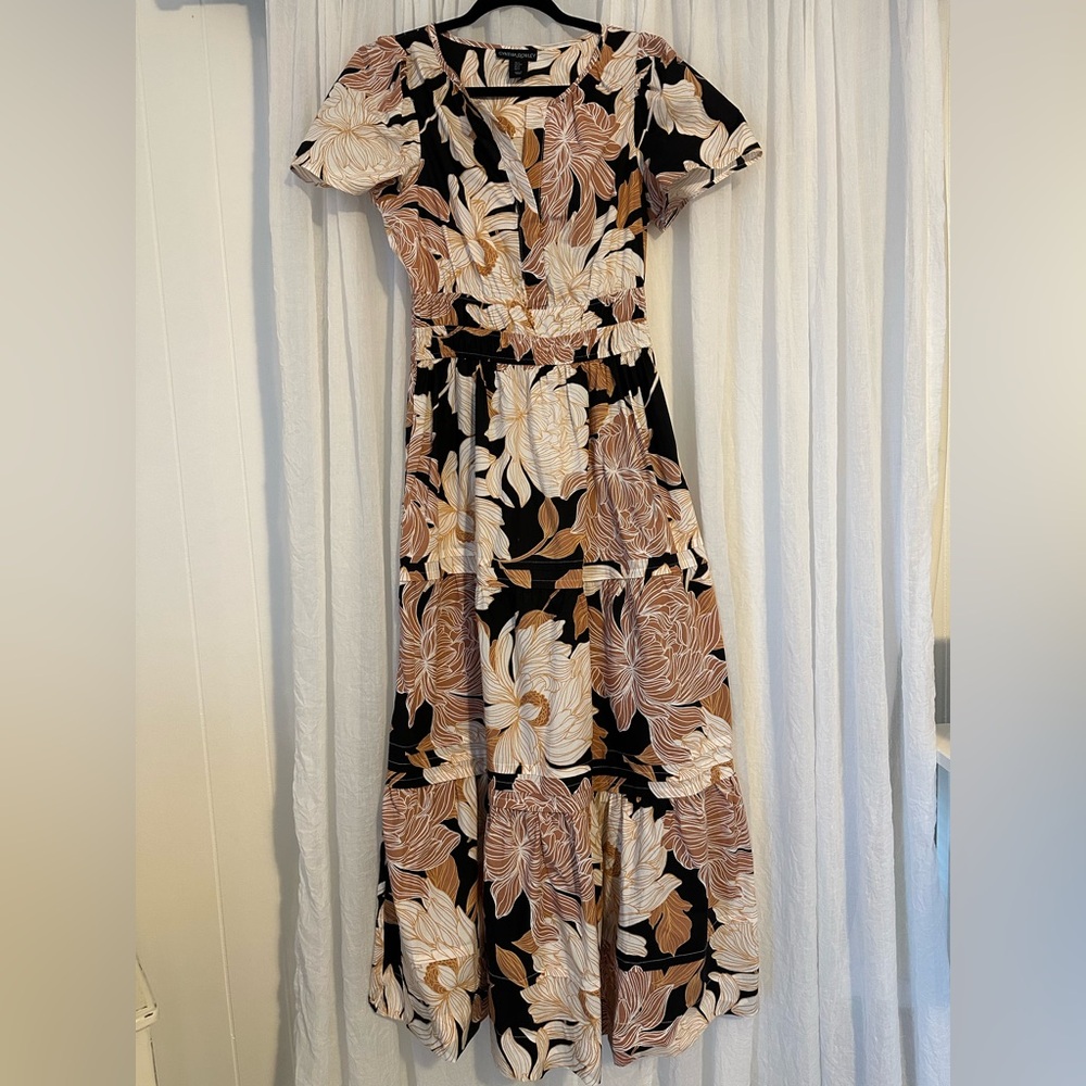 Cynthia Rowley Cotton Poplin Floral Maxi Dress